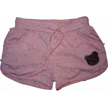 Dívčí kraťasy Dívčí světle růžové kraťasy s korálky 152
