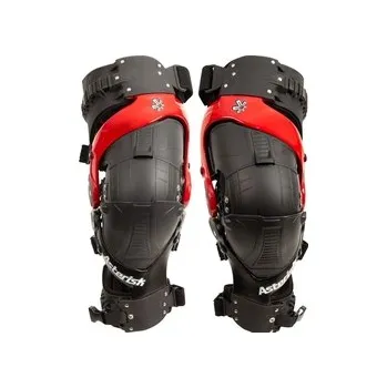 Motocyklový chránič kolene a holeně Ortézy na kolena Asterisk Ultra Cell 3.0 Red / Black, Velikost S