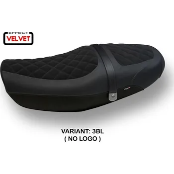 Moto sedlo TPZ Italia Potah sedla Kawasaki Z 900 RS (18-23) Natal Total Black velvet model potah sedla: bez loga 4RD (red)