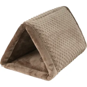 Pelíšek pro psa Pelíšek pro psy a kočky Tunel Viky 2v1 55x34x30 cm hnědá