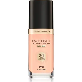 Max Factor Facefinity All Day Flawless 3in1 dlouhotrvající make-up SPF20 30 ml, 40 Light Ivory