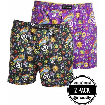 Boxerky trenky Meatfly Agostino 2 Pack - Garden XXL