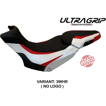 Moto sedlo TPZ Italia potah sedla Ducati Multistrada 1200 / 1260 Enduro (16-21) Lux special color ultragrip model potah sedla: bez loga 3WHR (white-red)