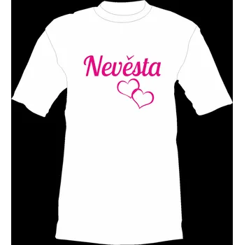 Žertovný předmět Tričko - Nevěsta - srdce Velikost: M