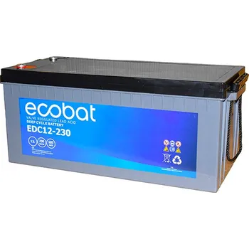 Trakční baterie Ecobat Trakční baterie EDC12-230, 230Ah, 12V