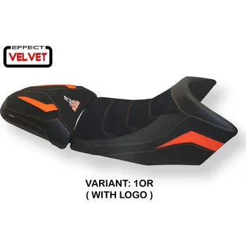 Moto sedlo TPZ Italia Potah sedla KTM 1290 Super Adventure S - T Gaeta velvet model potah sedla: bez loga 3GR (grey)