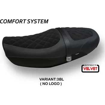 Moto sedlo TPZ Italia Potah sedla Kawasaki Z 900 RS (18-23) Natal Total Black velvet comfort model potah sedla: bez loga 5GN (green)