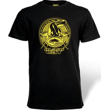 Rybářské oblečení BLACK CAT TRIKO ESTABLISHED COLLECTION T-SHIRT ČERNÁ Velikost: L