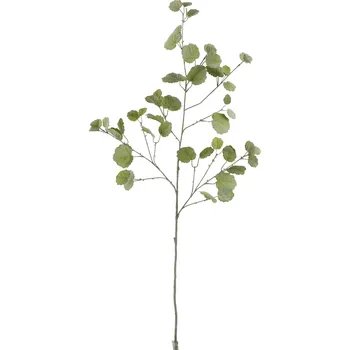 umělá květina Zelená dekorační větvička s listy Branch Leaf - 124cm