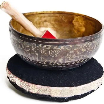 Relaxační hudba Tibetská mísa zvířata prům. 23 cm