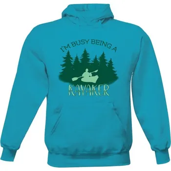 Pánská mikina Pánská mikina s kapucí s potiskem I'm busy being a kayaker pánské