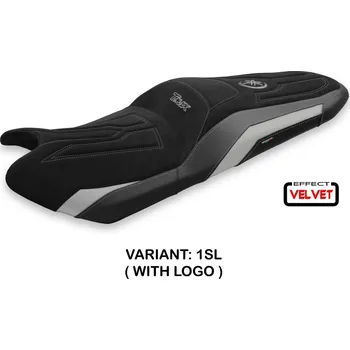 Moto sedlo TPZ Italia Potah sedla Yamaha T-Max (17-21) Scrutari 2 velvet model potah sedla: s logem 2WH (white)