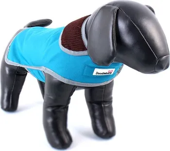 Obleček pro psa Doodlebone Tweedie modrý/tyrkysový XL