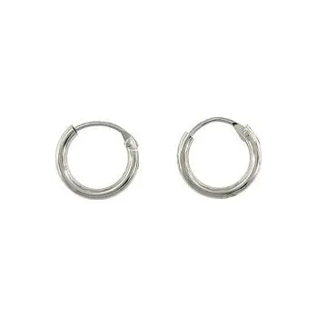 Náušnice Stříbrné náušnice kroužky 1cm