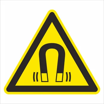 Varování před magnetickým polem ISO 7010 samolepící vinylová fólie 100 x 100 mm