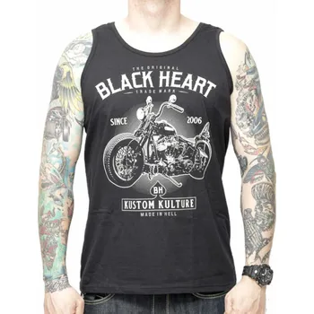 Pánské tílko tílko pánské - MOTORCYCLE - BLACK HEART - 9019 - XXL