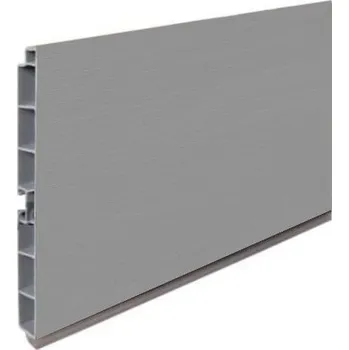 soklová lišta REHAU Lišta soklová 4 m hliník broušený Výška: 100 mm