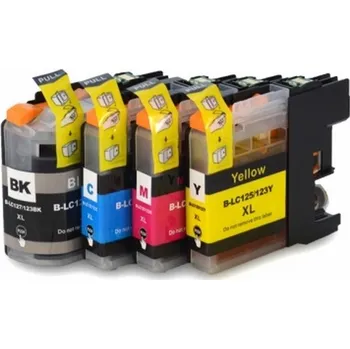 VybavKancl Brother LC127XL BK, LC125XL CMY - kompatibilní multibalení 4barvy s novými čipy