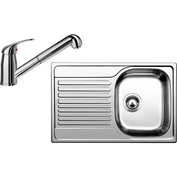 Nerezový dřez Blanco set TIPO 45 S Compact + DARAS-S chrom