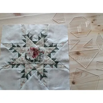 EU Pravítko patchwork hvězda Pohádka 30 cm