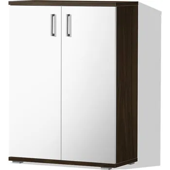 Botník Nabytekmorava Botník do předsíně PR 06 barva lamina: OŘECH / BÍLÁ