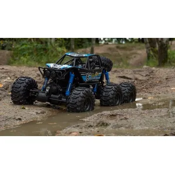 RC model auta MZ-CLIMB-6WD 1/8 - obří vodotěsný obojživelník - modrý