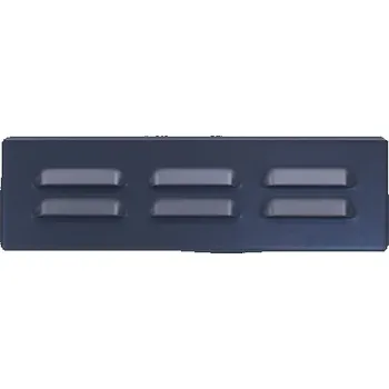 Větrací mřížka Ventilační mřížka kovová 260x80 mm antracit ŠZ 26x8