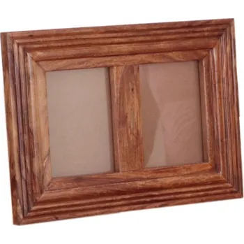Rám na obraz Indický nábytek - Fotorámeček Kali na 2 foto z indického masivu palisandr Natural