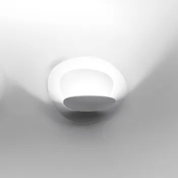 Nástěnné svítidlo Artemide Pirce micro wall, bílé designové nástěnné svítidlo, 27W LED 3000K, šířka: 22cm