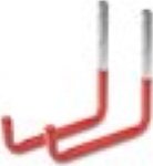 Hailo Nástěnný držák pro žebříky /SET 2 kusy/ - upevňovací hák na stěnu pro zavěšení žebříku - 1108-219