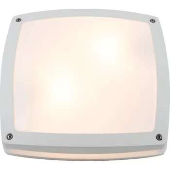 Nástěnné svítidlo Venkovní stropní a nástěnné svítidlo Azzardo FANO S 30 WH AZ4374 E27 2x18W IP54 30cm hranaté bílé