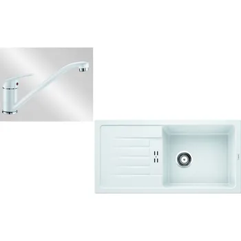 Granitový dřez Blanco set FAVUM XL 6 S + DARAS SILGRANIT-Look Barva: Bílá