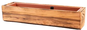 Truhlík Dědouch Dřevěný truhlík se samozavlažovací vložkou 55 cm
