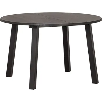 Jídelní stůl WOOOD Černý dubový rozkládací jídelní stůl Janton 120 cm