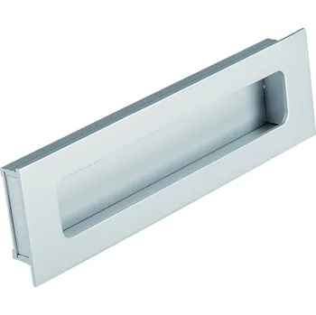 Nábytkové kování - Úchytka zápustná Pesara 128 mm Označení: Chrom satin