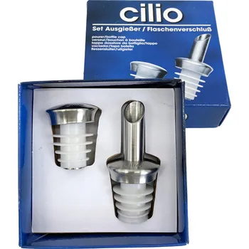 CILIO Set na víno - nerezové nalévátko a zátka 293128