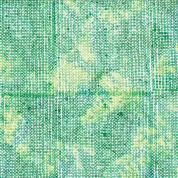 Hoffman 3365-813 bali batika zelená bavlněná látka patchwork