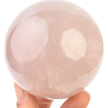 Přírodní kámen Růženín koule 551g Ø 73mm
