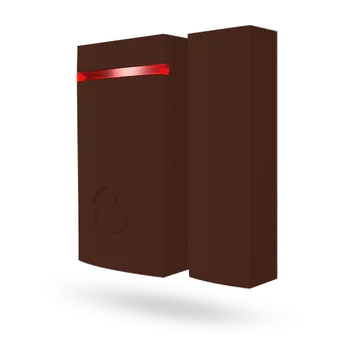 Bezpečnostní detektor JA 151M - mini bezdrátový magnetický detektor, barva bílá a hnědá Barva: Hnědá