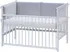 Příslušenství pro dětskou postel a kolébku Scarlett Mantinel do postýlky 4dílný 180 x 30 cm šedý