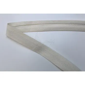 Šikmý proužek zažehlený 18mm - světlá krémová