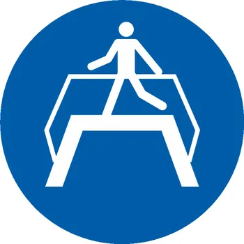 Použijte přechod přístroj ISO 7010 samolepící vinylová fólie 200 x 200 mm