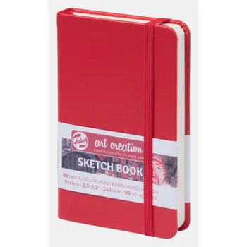 Umělecký papír Royal Talens Art Creation sketch deník, červený, 9x14 cm