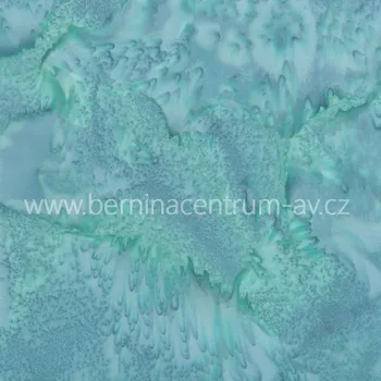 Hoffman 3018-320 bali batika zelená bavlněná látka patchwork