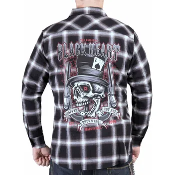 Pánská košile košile pánské - BLACK HEART - PISTOLERO - BLACK - M