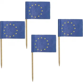 Vlajka Godan Papírové vlaječky EU na špejli 6,8 cm 144 ks