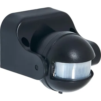 Pohybové čidlo Berge Pohybové čidlo PIR ČERNÝ IP44 230V dosah 11m