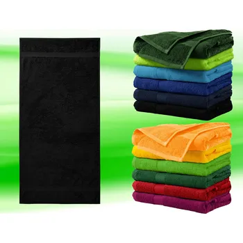 Ručník vyšívaný ručník se jménem černý