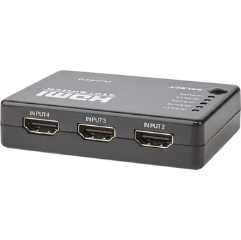 Držák monitoru NEDIS HDMI přepínač/ 5x HDMI vstup/ 1x HDMI výstup/ 1080p/ ABS/ antracit/ box