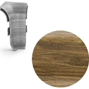 soklová lišta NOVÁK Vnitřní roh k soklové liště PVC dub starý 56x23 flexibilní, 1 ks NGOU19